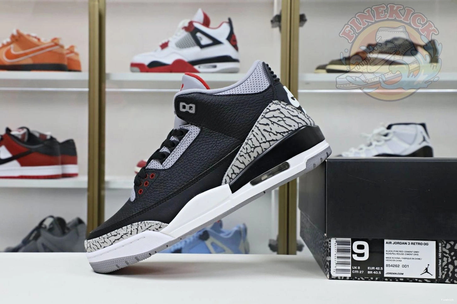 3 Jordan blackcement Jordan Air 2018（854262-001）  retro 0813